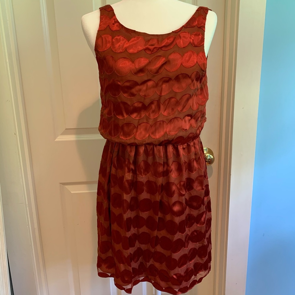 Alice + Olivia Burnt Orange Dress Medium
